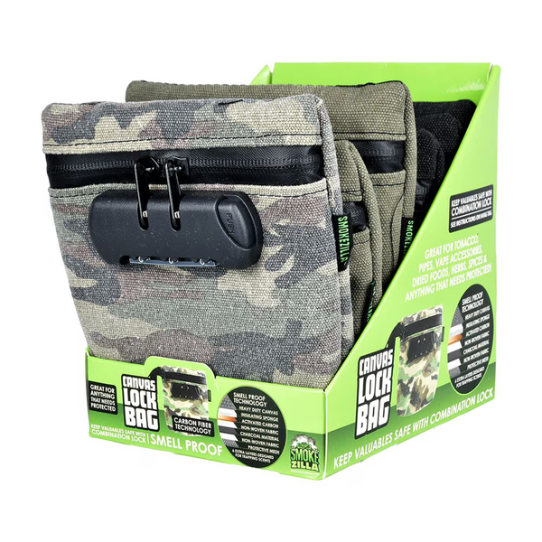 Smokezilla Smell Proof Locking Canvas Bag | 6