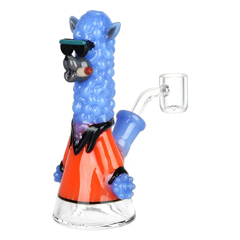 Smokin' Llama Glass Dab Rig | 6" | 14mm F | Colors Vary