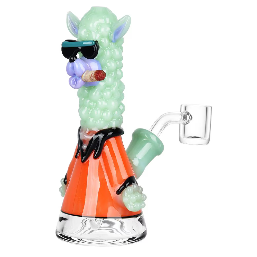 Smokin' Llama Glass Dab Rig | 6" | 14mm F | Colors Vary