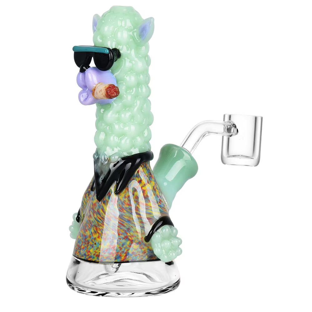 Smokin' Llama Glass Dab Rig | 6" | 14mm F | Colors Vary