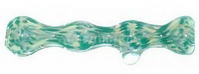 Portable 3.5" Smudged Dot Glass Tobacco Taster for Dry Herbs, Compact Design