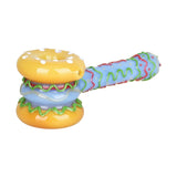 Snack Attack Cheeseburger Hand Pipe - 5.75" Novelty Smoking Piece Side View