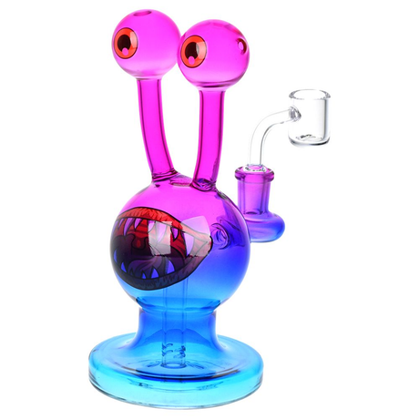 Snail Beastie Glass Dab Rig | 7.25" | 14mm F | Colors Vary