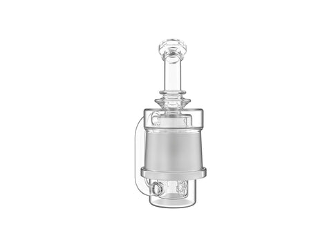 Dr. Dabber Switch Snowflake Recycler Attachment for vapes, clear borosilicate glass, front view