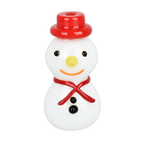 Snowman Glass Hand Pipe | 3.5"