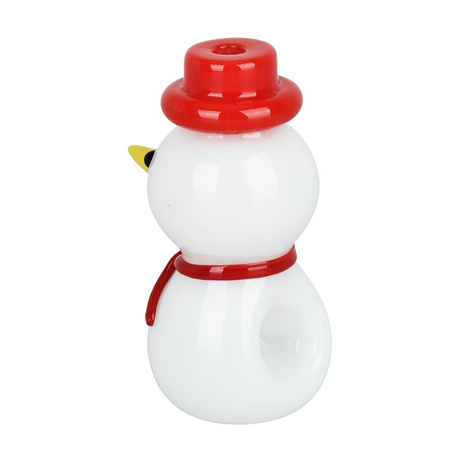 Snowman Glass Hand Pipe | 3.5"