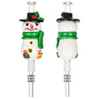 Snowman Glassworks Vapor Vessel with Quartz Tip, 7" 10mm Female, Front and Back View