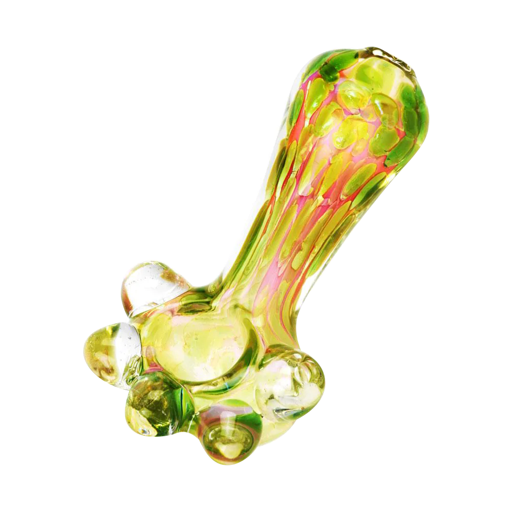 Soap Bubble Inside Out Glass Hand Pipe, 4.5" Borosilicate, for Dry Herbs