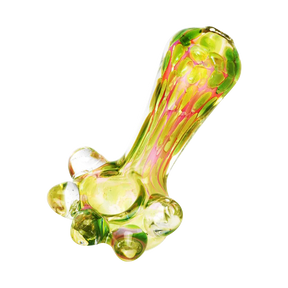 Soap Bubble Inside Out Glass Hand Pipe, 4.5" Borosilicate, for Dry Herbs