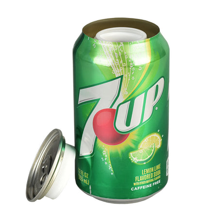 12oz 7-UP Soda Can Diversion Stash Safe with Removable Lid - Front View