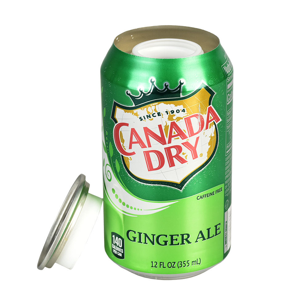 Canada Dry Ginger Ale Soda Can Stash Safe with Removable Top, 12oz - Front View