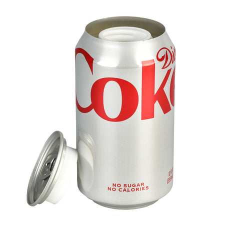 Diet Coke Soda Can Diversion Stash Safe, 12oz, Front View with Opened Top