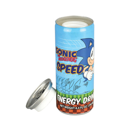 Sonic Speed Energy Drink Diversion Safe - Front View with Open Lid