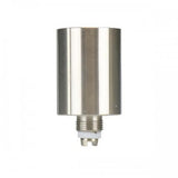 Source XL Kanthal Rip Coil, silver ceramic & steel, compact design for vaporizers, front view on white