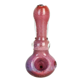 Space Moss Spoon Pipe, Borosilicate Glass, Front View, Portable Design, for Dry Herbs