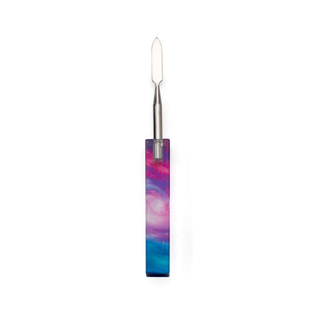 Spacescape Crystal Handle Dab Tool with Spatula Tip - Front View on White Background