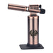 Special Blue Heavy Metal Butane Torch in Bronze, Portable Design, 6.5" Tall - Front View