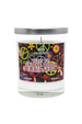 Special Blue Berry Pie Odor Eliminator Candle, 14.8 oz with Psychedelic Design