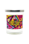 Special Blue Lily Odor Eliminator Candle, 14.8 oz, vibrant multicolor design, front view on white background
