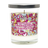 Special Blue Pink Delight Odor Eliminator Candle, 14.8 oz with Psychedelic Design
