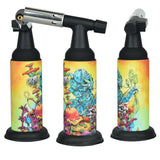 Special Blue Sean Dietrich Monster Pro Torch Lighters, 8" tall, with vibrant multicolor artwork