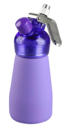 Special Blue Suede Series Purple Cream Dispenser, Steel & Rubber, Portable Side View