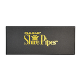 Pulsar Shire Pipes logo on sleek black packaging box, top view