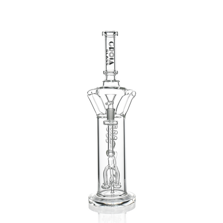 15" Scientific Glass Bong with Tree Perc & Spiral Cooling | Croia Glass