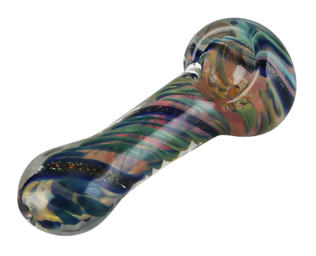 Shattered Reflections Clear Glass Hand Pipe