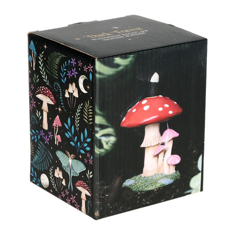 Sprouting Shrooms Backflow Polyresin Incense Burner | 4.25"