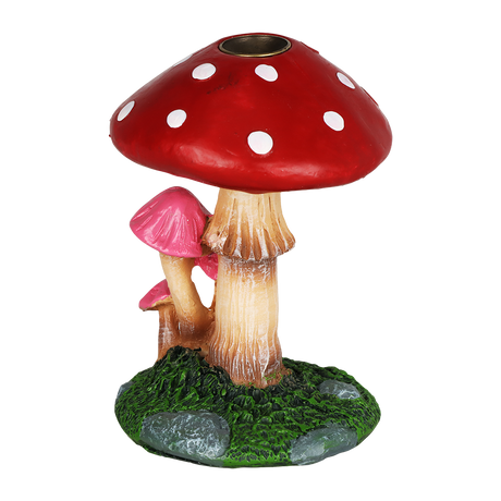 Sprouting Shrooms Backflow Polyresin Incense Burner | 4.25"