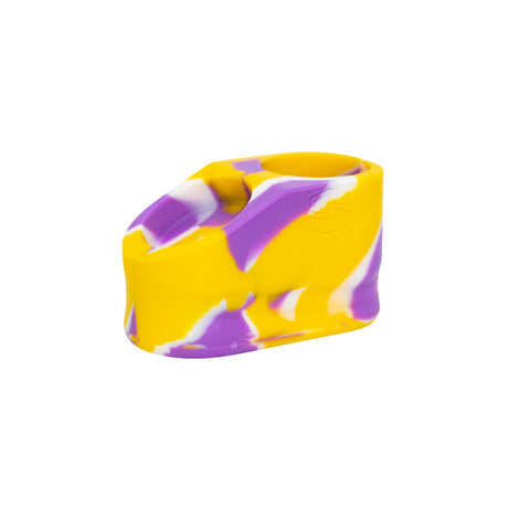 Stache Products The Base Proxy Attachment in yellow and purple, compact design, side view