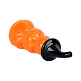 Stacked Jack-O-Lantern Glass Hand Pipe | 5"