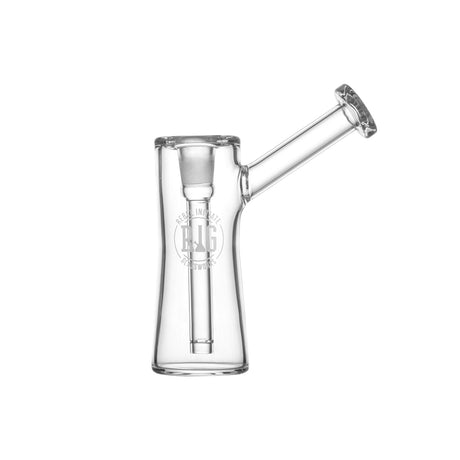 REBEL INITIATE GLASSWORKS Standing Bubbler - Clear Glass, Front View