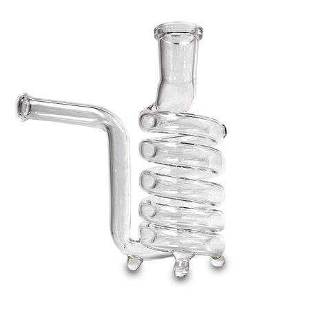 The Stash Shack Standing Coil 14mm Glass Stem Front View on White Background