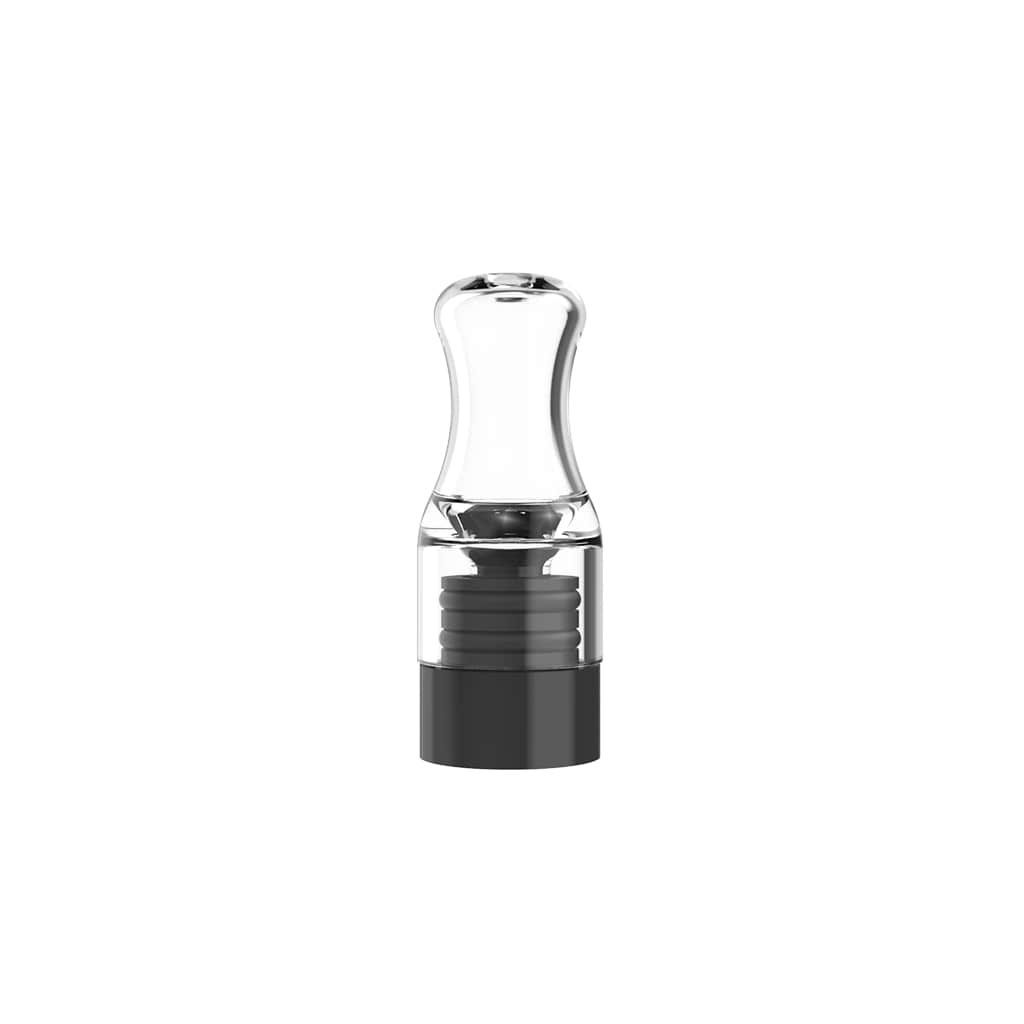 Dr. Dabber Stella Premium Glass Mouthpiece with Silicone Adapter, front view on white background