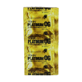 Stink Sack Tokin Platinum OG Smell-Proof Bags, 50 Pack, Gold, Front View