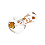 Stoned Orange Cat Glass Spoon Pipe | 4.5" | 3ct Bundle