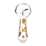 Stoned Orange Cat Glass Spoon Pipe | 4.5" | 3ct Bundle