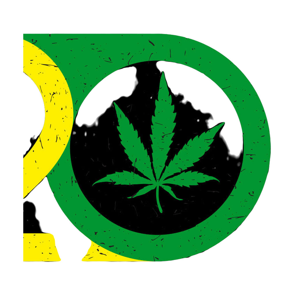 StonerDays 420 Collection Crop Top Hoodie design close-up with cannabis leaf motif