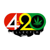 StonerDays 420 Collection graphic on black long sleeve shirt, rasta colors with leaf design