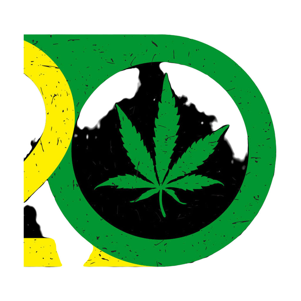 StonerDays 420 Collection Tee close-up, featuring bold cannabis leaf design on black cotton fabric