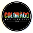 StonerDays Colorado Mile High Rig Mat, 8" round, with rubber base for stability, front view