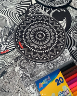 StonerDays Creativity Mat with vibrant designs, perfect for dab rig setups, angled view