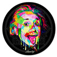 StonerDays Einstein Flower Of Life Dab Mat, 8" UV Reactive Polyester, Colorful Top View
