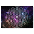 StonerDays Flower of Life Space Dab Mat with cosmic design, 12" x 8" polyester pad