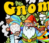 StonerDays Gnome Grown Dab Mat featuring colorful, UV-reactive gnome design, made of polyester and rubber.