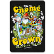 StonerDays Gnome Grown Dab Mat with colorful UV reactive design, 1/4" thick polyester and rubber