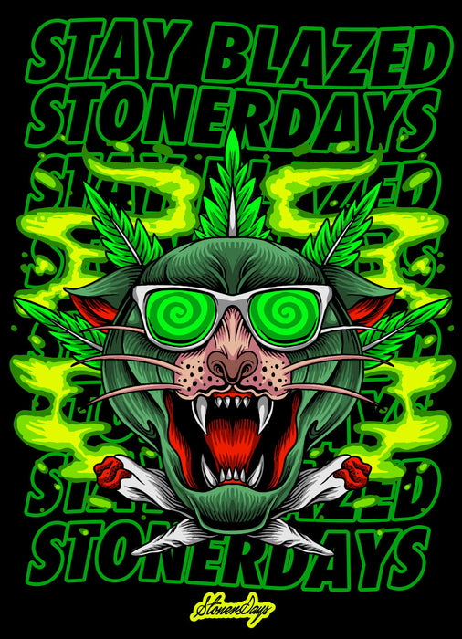 StonerDays Greenz Panther 8" Round Dab Mat