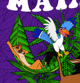 StonerDays Hakuna Matata silicone dab mat with vibrant cannabis leaf design, 8" diameter